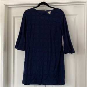 Navy J Crew Shift Dress